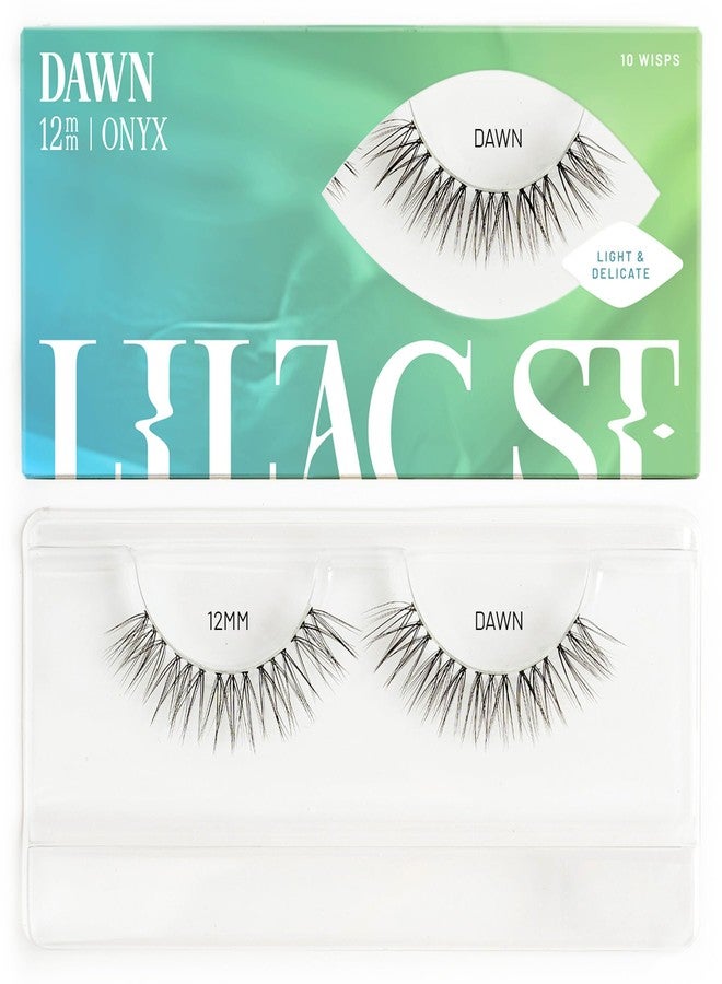 Lilac St. Lilac St - Dawn Natural Faux Eyelash Clusters (12mm) - No "Makeup" Look - DIY Lash Extension Wisps - Lightweight & Lifelike - Lasts 10 Days - Cruelty Free, Vegan, Women Founded - 10 Lashes - Image 1