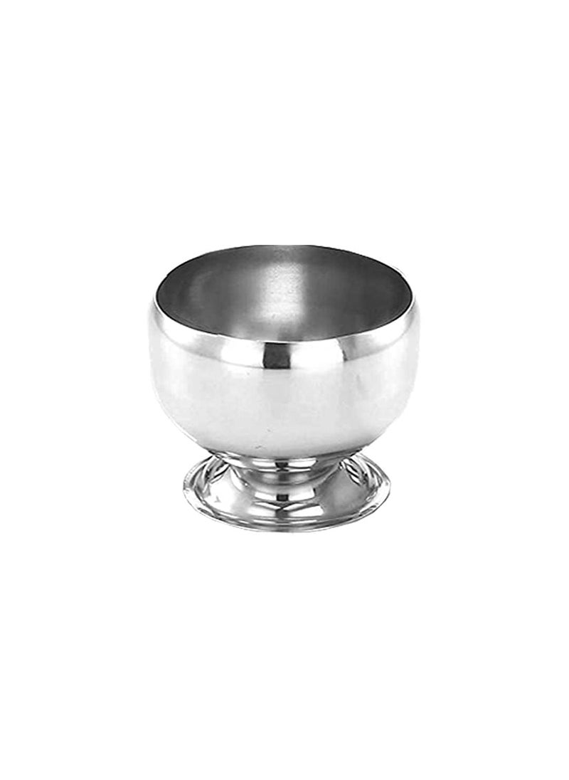 KD ZONE KD ZONE Stainless Steel Round Dessert Ice Cream Cups with Spoon Serving Bowl for Ice CreamFruitsPudding Gift Article Round Shape Cup Set of 6150 ML  - Image 5