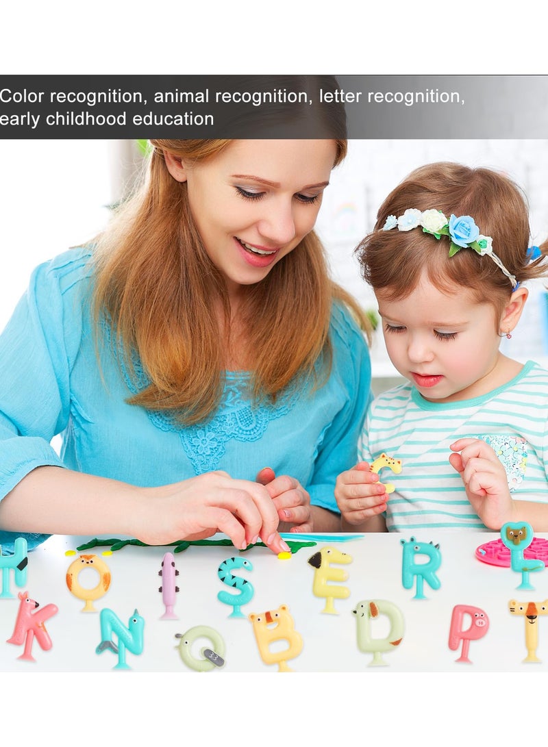 Interactive Washable Alphabet Suction Cup Toys for Kids, Educational Learning Spelling Games for Toddlers, Set of 26 Letters - Image 5