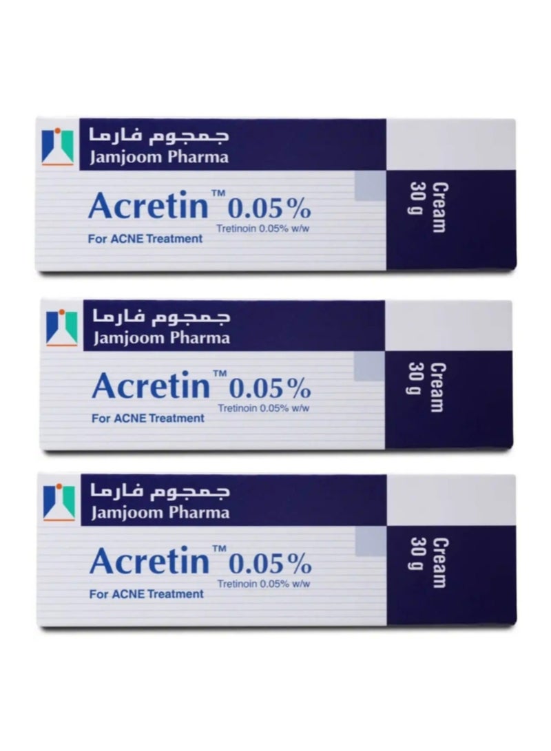 Acretin 0.05% Cream 30 gm 3 Pieces