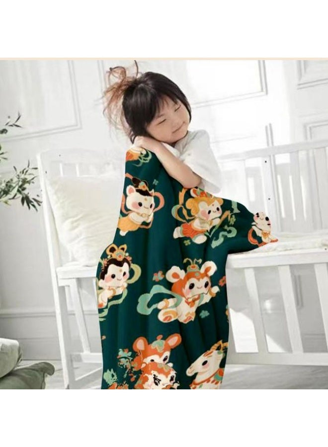 general Children's or student cartoon flannel thin blanket (warm and comfortable, suitable for sleep, games) 100cm*150cm - 184 - Image 4