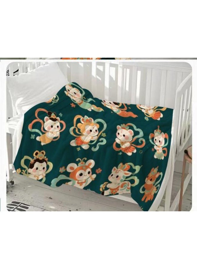 general Children's or student cartoon flannel thin blanket (warm and comfortable, suitable for sleep, games) 100cm*150cm - 184 - Image 3