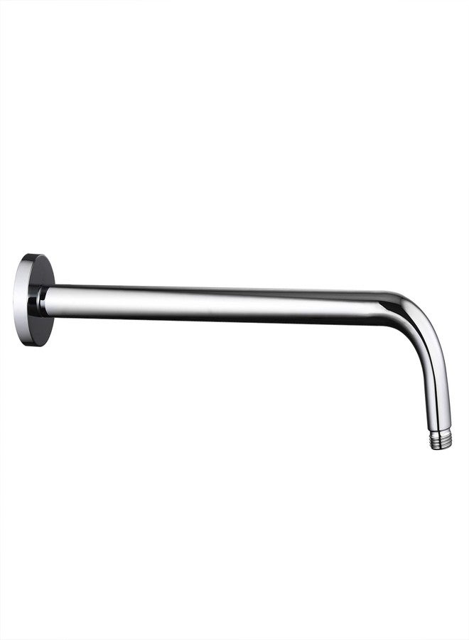 Enoughmen 12 Inch Shower Arm with Flange,Stainless Steel 90 Degree Rain Shower Head Extension Arm,Wall-Mounted Shower Head Arm for Fixed Shower Head,Chrome - Image 1