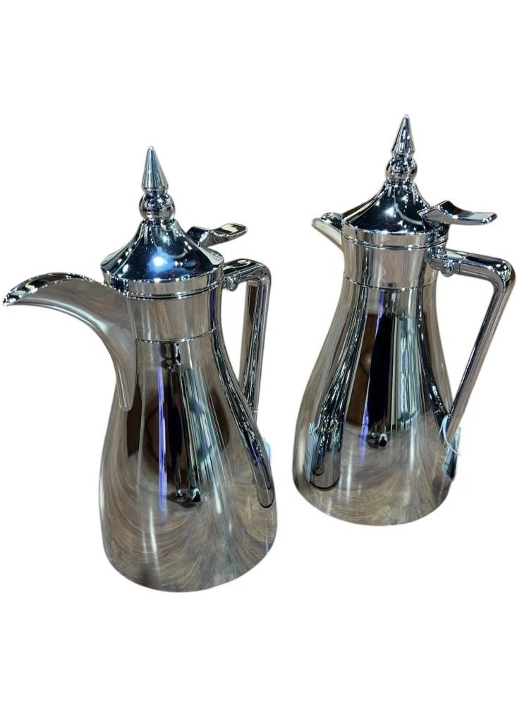 Squalo Set of thermoses - coffee - tea, silver, 1 liter + 0.80 liter - Image 2