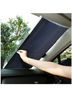 قابل للسحب سيارة الجبهة الشمس الظل قناع 145 * 70cm دعوى لسيارات الدفع الرباعي و MPV أو السيارات متوسطة الحجم