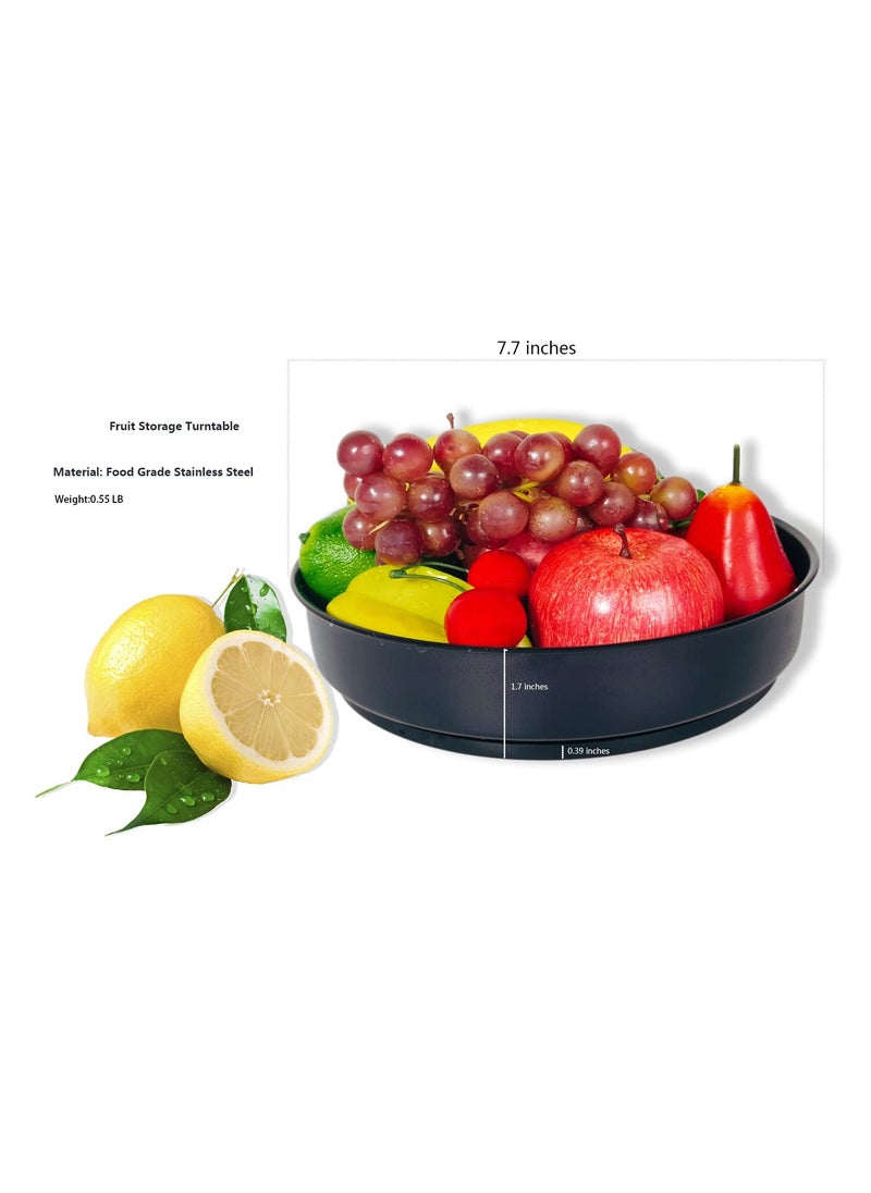 SYOSI - Lazy Susan Turntable, 20cm 360 Degree Rotating Non-Skid Spice Rack Organizer for Kitchen, Table, Fridge and Pantry - Ideal for Seasoning Jars, Fruits, Snacks - Image 1