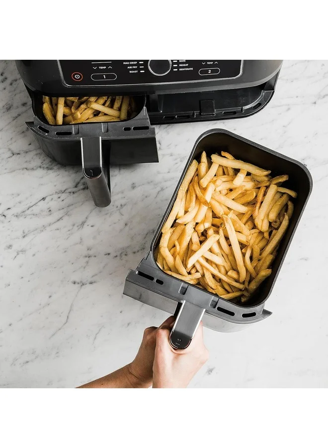 نينجا Ninja Foodi Max Dual Zone Air Fryer 2470W Black, 9.5L, AF400ME