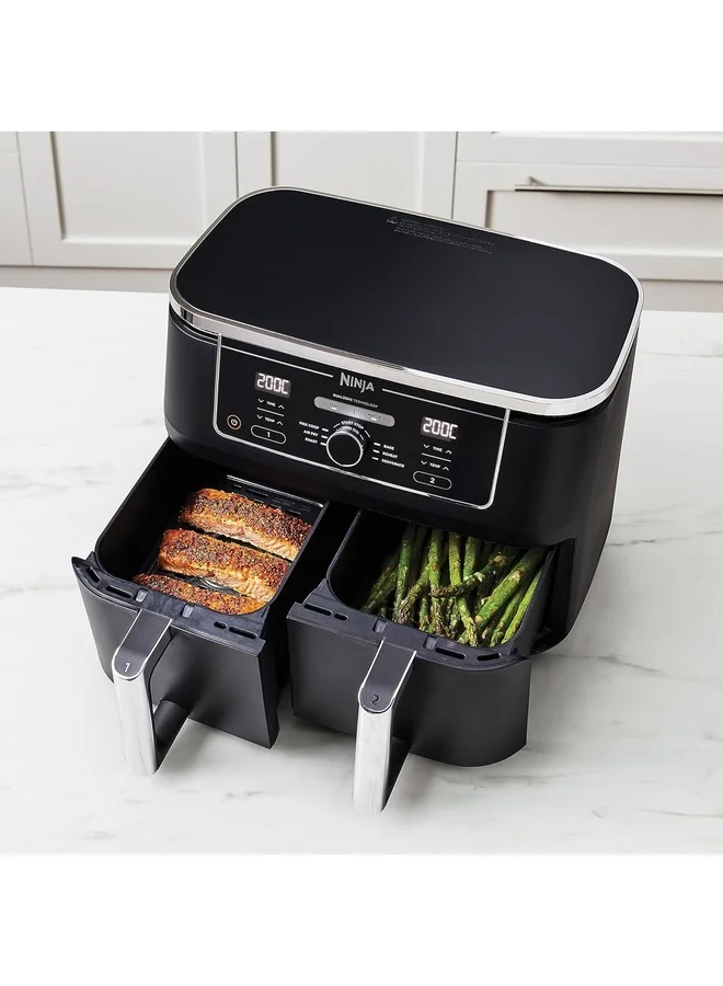 نينجا Ninja Foodi Max Dual Zone Air Fryer 2470W Black, 9.5L, AF400ME