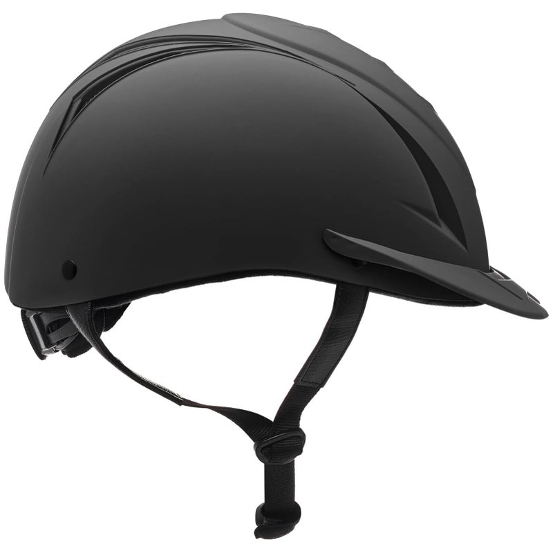 OVATION Adult Deluxe Schooler Riding Helmet Lightweight Breathable Adjustable Equestrian Safety Helmet wRemovable Liner Black XSmallSmall - Image 2