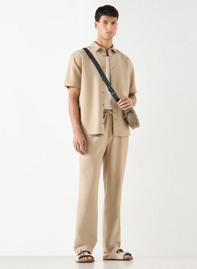 ايكونيك قميص بارز الملمس بأكمام قصيرة من آيكونيك - Image 2