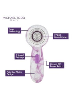 MICHAEL TODD BEAUTY Michael Todd Beauty Soniclear Allure 2024 Best of Beauty Winner Facial Cleansing + Exfoliation Brush System with 3 speeds, Serum Infusion Head + Travel Case  - Image 5
