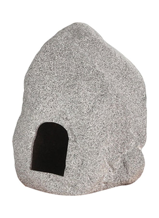 NIBEMINENT Aquarium Ceramic Cave Decoration Cichlid Stone Grey 16 x 10cm  - Image 1