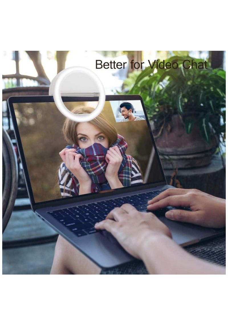 184 Selfie Ring Light with 36 LED Bulbs, Flash Lamp Clip Ring Lights Fill-in Lighting Portable for Phone/Tablet/iPad/Laptop Camera - Image 3