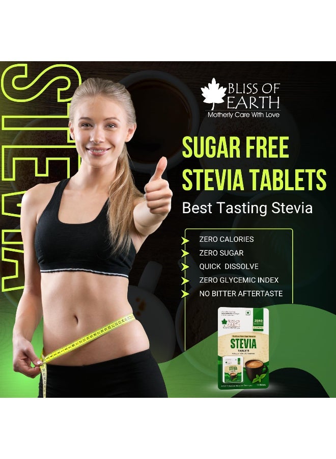 بليس اوف ايرث بليس أوف إيرث ستيفيا أقراص خالية من السكر كريات صفر سعرات حرارية كيتو محلي فوري تذوب  100 قرص - Image 3