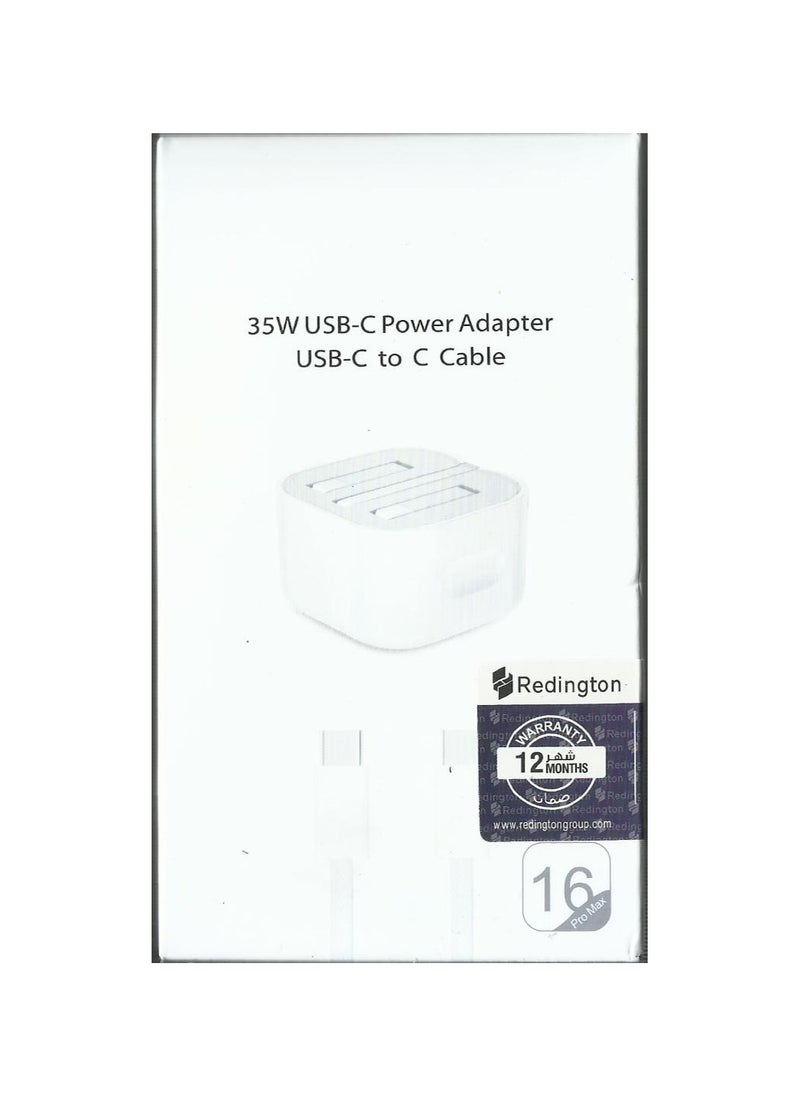 Generic - iPhone 16 Pro Max 35W Triple Charger - Image 1