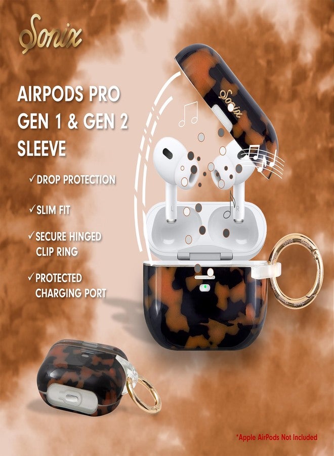 Sonix Cases for AirPods Pro (1st/2nd Gen) - Hard Shell Cover, Protective Apple AirPods Pro Case (Gen 2/Gen 1) | Brown Tort - Image 4