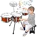 TWFRIC Kids Drum Set Music Toy Drum Set for Toddlers Ages 35 Jazz Drums Kit with Stool 3 Drums Percussion Musical Instruments Toys for 3 4 5 Year Old Boys Girls Gifts - Image 4