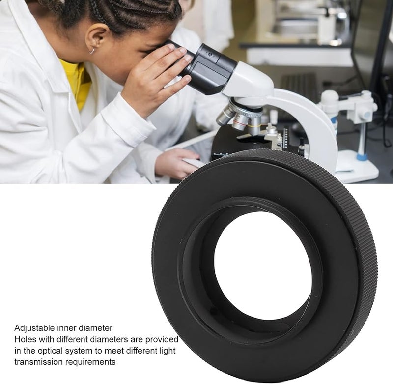 Aluminum Alloy Optical Aperture Diaphragm 1 5mm to 26mm ID 45mm OD for Camera Microscope - Image 5