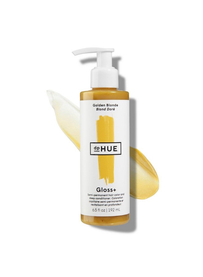 dpHUE Gloss+, Golden Blonde - Conditioning Semi-Permanent Hair Gloss - For Light Blondes with Golden Tones - No Mix Deposit - Lasts Up to Eight Washes - Vegan, Leaping Bunny Certified - 6.5 oz - Image 1