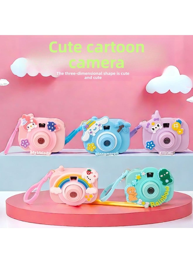 Cartoon Luminous Projection Camera Cute Simulation Camera Bag Bag Pendant Key Chain Yiwu Stall Small Toy Supply 