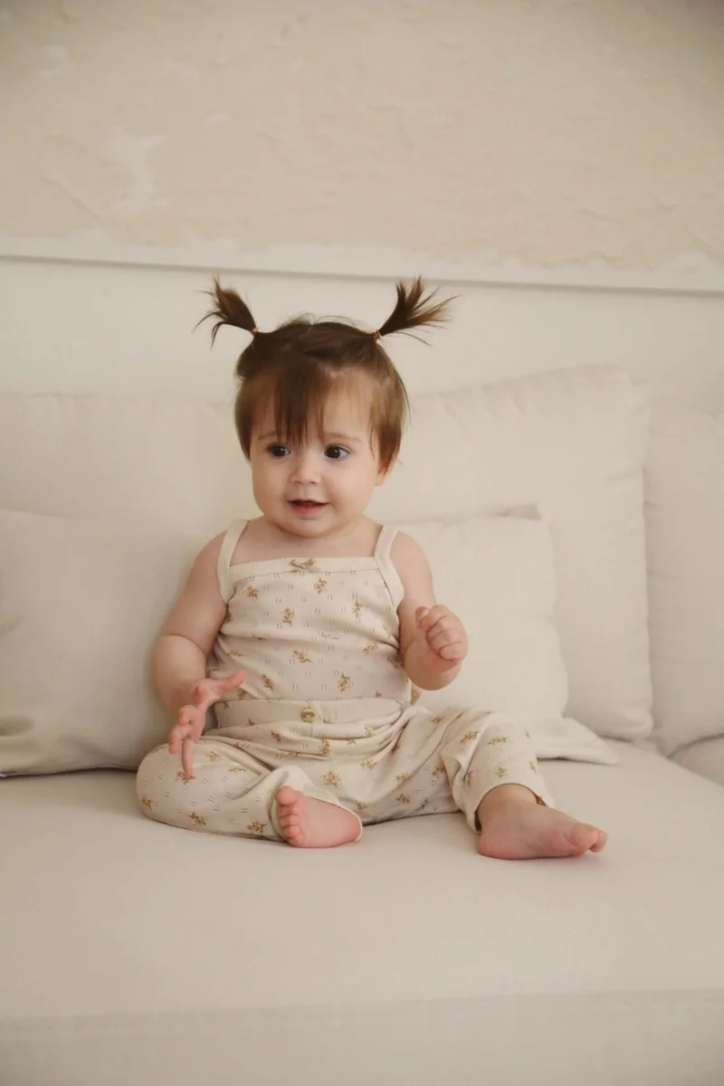 Ohlala Koala Pear Printed Baby Rope Suspender - Tights Set