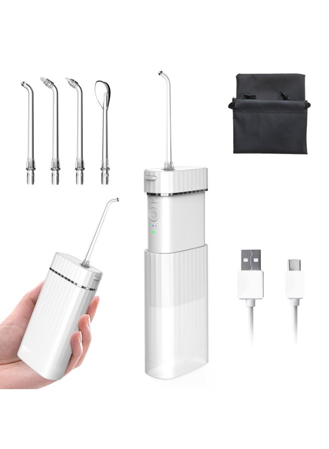 ibsun Portable Water Flosser for Teeth, Mini Cordless Oral Irrigator with Telescopic Water Tank, 3 Modes, 4 Tips and IPX7 Waterproof - Image 1