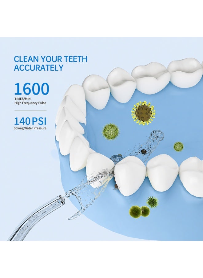 ibsun Portable Water Flosser for Teeth, Mini Cordless Oral Irrigator with Telescopic Water Tank, 3 Modes, 4 Tips and IPX7 Waterproof - Image 4