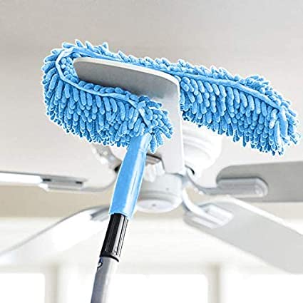 KIDINGTON Foldable Microfiber Fan Cleaning Duster Steel Body Flexible Fan mop for Quick and Easy Cleaning of Home Kitchen Car Ceiling and Fan Dusting Office Fan Cleaning Brush with Long Rod