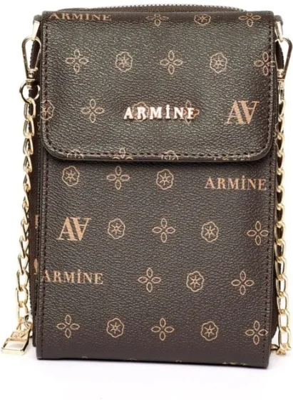 ARMINE 266 Women's Bag Coffee Printed Brown