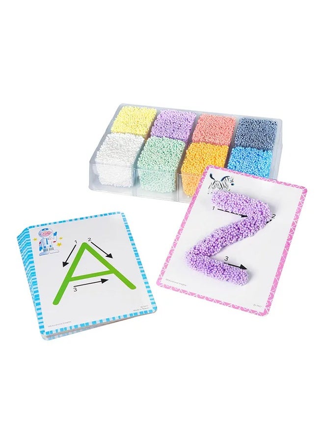 Learning Resources Educational Insights Playfoam Shape & Learn 26 Letter Alphabet Set with Assorted Colors and Flash Card Set, Sensory Toy for Preschoolers Learn to Write, Kids, Boys & Girls, Ages 3+  - Image 2