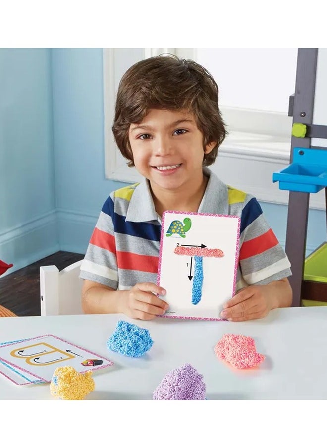 Learning Resources Educational Insights Playfoam Shape & Learn 26 Letter Alphabet Set with Assorted Colors and Flash Card Set, Sensory Toy for Preschoolers Learn to Write, Kids, Boys & Girls, Ages 3+  - Image 4