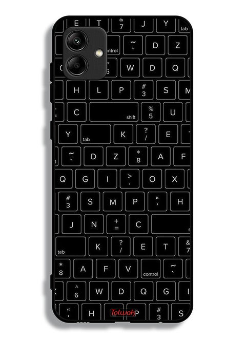 Samsung Galaxy A04 Protective Case Cover Random Keyboard Keys Pattern