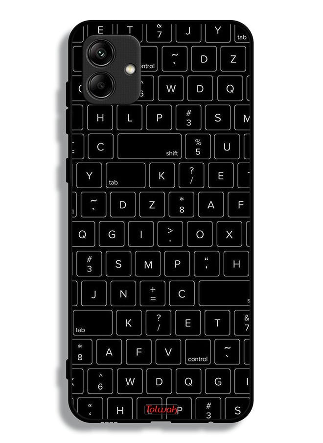 Tolwak - Samsung Galaxy A04 Protective Case Cover Random Keyboard Keys Pattern - Image 1