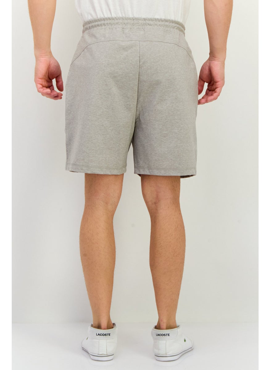 Jack Jones - Men Solid Drawstring Basic Short, Light Grey - Image 1