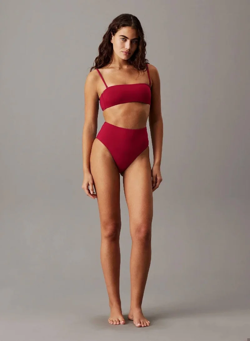 Calvin Klein Quaint Berry Bandeau Bikini Top - CK Essentials for Women | Best Price UAE