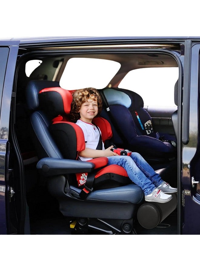 Swanoo Car Seat Foot Rest for Kids | Car Seat Accessories | Leg Rest for Car Seat Kids | Car Foot Rest with Extra Long Straps Adjusts to Any Carseat Or Toodlers Booster Seat Black Leather by SWANOO - Image 5