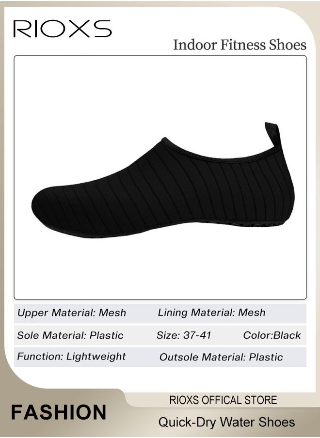 RIOXS - Water Shoes for Women Men, Quick-Dry Aqua Socks, Non Slip Shoes For Swim Beach Pool, Barefoot Yoga Exercise Sports Socks Shoes, Outdoor Sport Accessories Camping Must Haves Adults - Image 1