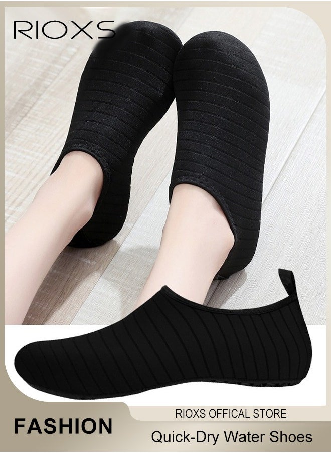 RIOXS - Water Shoes for Women Men, Quick-Dry Aqua Socks, Non Slip Shoes For Swim Beach Pool, Barefoot Yoga Exercise Sports Socks Shoes, Outdoor Sport Accessories Camping Must Haves Adults - Image 1