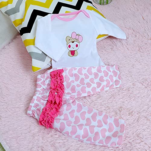MAIHAO Reborn Baby Doll Clothes for 1722 Inch Dolls Cute Bear Pattern 4pcs Set - Image 5