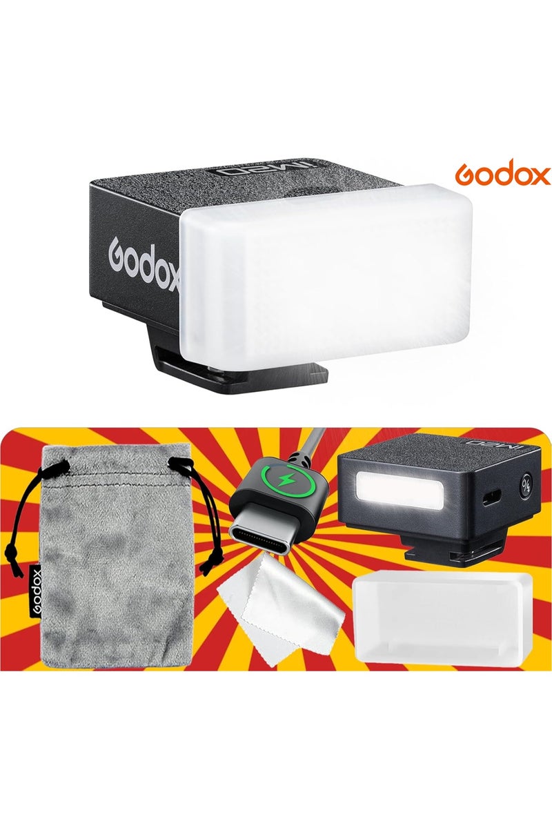 Godox iM20 Camera Flash with Diffuser, Mini Flash, Single-Contact Hotshoe, GN10,USB-C Charging, Built-in Battery with 5 Levels Flash Power, 440 Full-Power Flashes for Canon Sony Fuji Nikon Panasonic Olympus - Image 1