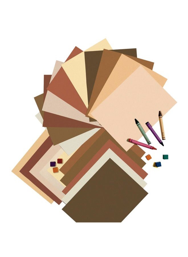 Pacon Multicultural Construction Paper, 9" x 12", Assorted Colors, Pack of 50 - Image 1