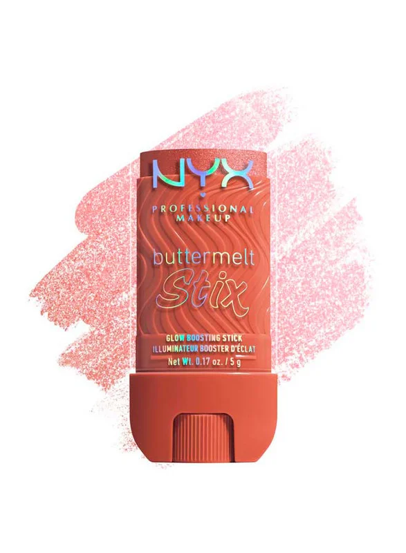 NYX Professional Makeup Buttermelt Stix, Glow Boosting Stix, up to 8 HR wear, That's On Melt