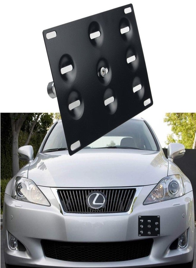 DEWHEL Sport Front Bumper Tow Hook License Plate Mount Bracket Holder Bolt On for Lexus IS250 IS350 CT200 - Image 1