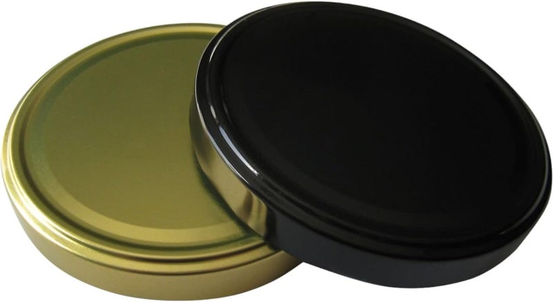 Nakpunar 24 pcs 110TW Gold Lids BPA Free Plastisol Lined  110mm Lug Lids for Glass Jars Canning Preserving 1102070 Only this size lid comes with 8 Lugs Made in the USA - Image 5