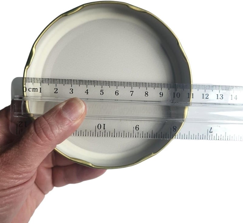 Nakpunar 24 pcs 110TW Gold Lids BPA Free Plastisol Lined  110mm Lug Lids for Glass Jars Canning Preserving 1102070 Only this size lid comes with 8 Lugs Made in the USA - Image 3