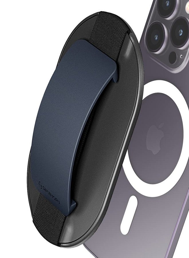 Sinjimoru for MagSafe Grip, Magnetic Phone Grip for MagSafe Stand, Strong Magnetic Phone Holder for iPhone 16 15 14 13 12. M-SGrip Navy - Image 1