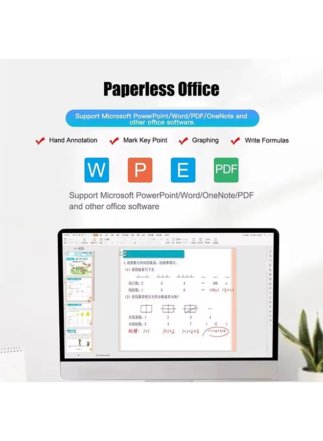 10x6 Inch Professional Graphics Drawing Tablet 12 Express Keys with for Windows Mac for Painting Designing Online Course - Image 4