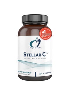 Designs for Health Stellar Vitamin C + Quercetin Supplements - Citrus Bioflavonoids + Quercetin with Vitamin C and Zinc for Enhanced Immune Support and Optimal Absorption (90 Capsules)