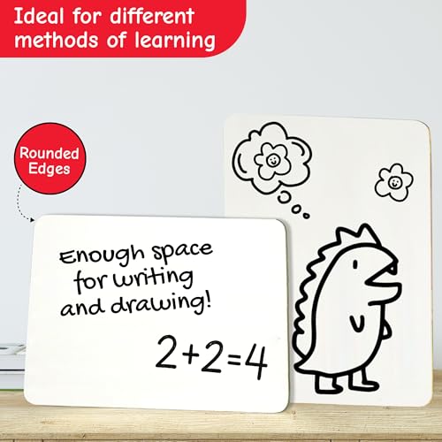 Charles Leonard Dry Erase Lapboard Class Pack, Includes 12 each of Whiteboards, 2 Inch Felt Erasers and Black Dry Erase Markers (35036), 12 Sets - Image 3