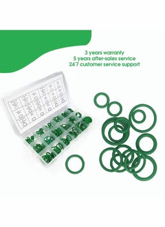 Y&D Automotive AC O-Rings Kit Rubber O Ring Kits 18 Sizes Sealing Gasket Washer Made of Nitrile Rubber O-Ring Assortment Set for Car Repair Plumbing Air or Gas Connections Green 270pcs  - Image 2